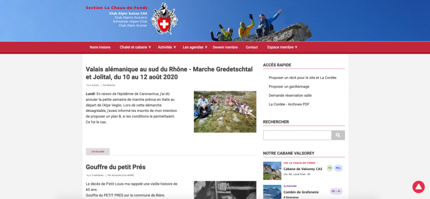 Homepage CAS Chaux-de-Fonds